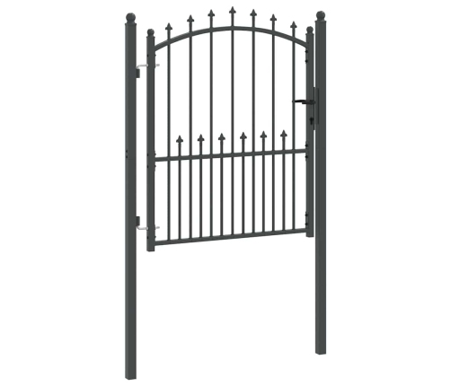 Žoga Vārti Ar Naglām Pelēka 125 X 100 Cm Pulverkrāsots Tērauds Vidaxl