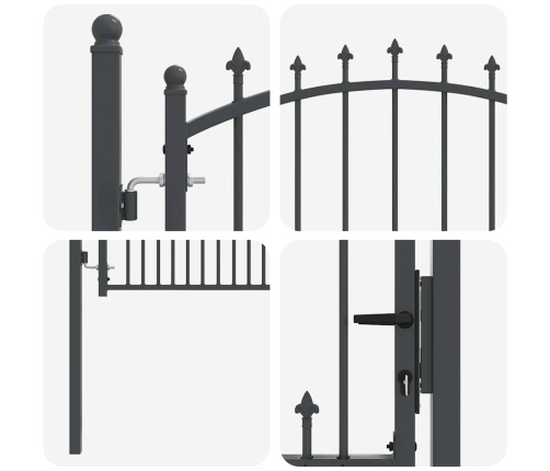 Žoga Vārti Ar Naglām Pelēka 150 X 100 Cm Pulverkrāsots Tērauds Vidaxl
