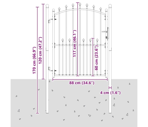 Žoga Vārti Ar Naglām Pelēka 150 X 100 Cm Pulverkrāsots Tērauds Vidaxl