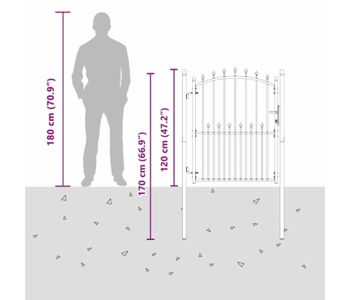 Žoga Vārti Ar Naglām Pelēka 150 X 100 Cm Pulverkrāsots Tērauds Vidaxl