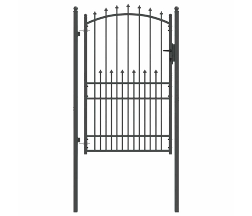 Žoga Vārti Ar Naglām Pelēka 200 X 100 Cm Pulverkrāsots Tērauds Vidaxl