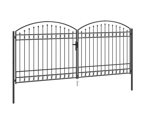 Žoga Vārti Cits Pelēka 400 X 175 Cm Tērauds Vidaxl