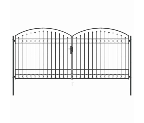 Žoga Vārti Cits Pelēka 400 X 175 Cm Tērauds Vidaxl