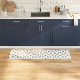 Virtuves Paklājs Geometric Ģeometrisks 45 X 150 Cm Samts Vidaxl