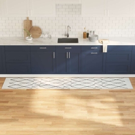 Virtuves Paklājs Geometric Ģeometrisks 60 X 300 Cm Samts Vidaxl