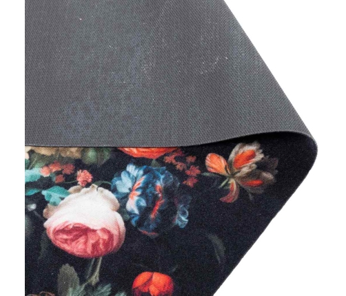 Virtuves Paklājs Floral Ziedi 60 X 180 Cm Samts Vidaxl