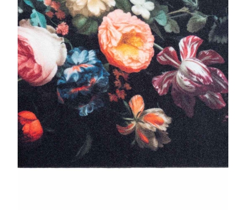 Virtuves Paklājs Ziedu Raksts Ziedi 45 X 150 Cm Samts Vidaxl