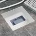 2 Vienā Dušas Drenāža Sudraba 20 X 20 Cm Vidaxl