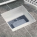 2 Vienā Dušas Drenāža Sudraba 15 X 15 Cm Vidaxl