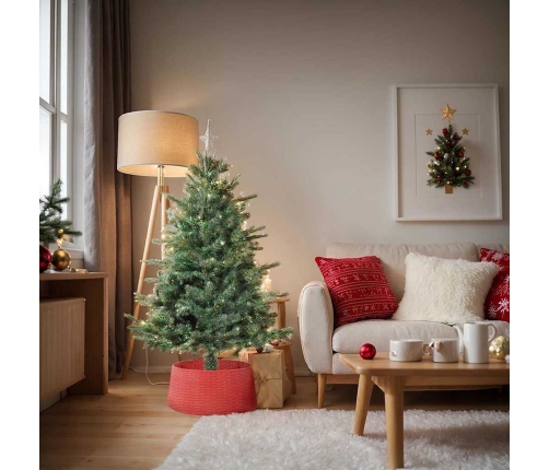 Ziemassvētkueglītessvārki Sarkana Ø 65 X 23 Cm Plastmasa Vidaxl