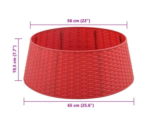 Ziemassvētkueglītessvārki Sarkana Ø 65 X 23 Cm Plastmasa Vidaxl