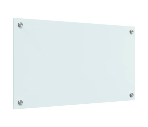 Virtuves Aizsargpanelis Balts 70 X 40 X 0.8 Cm Rūdīts Stikls Vidaxl