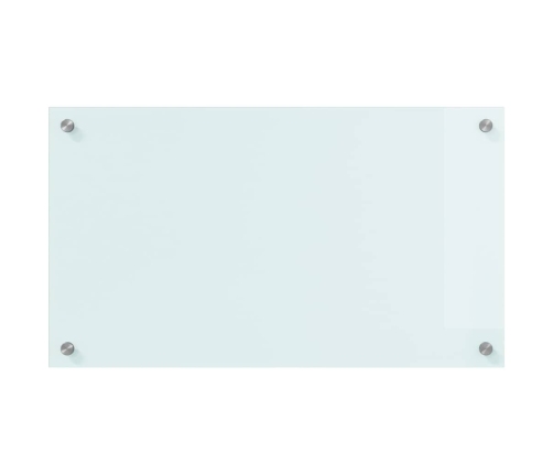 Virtuves Aizsargpanelis Balts 70 X 40 X 0.8 Cm Rūdīts Stikls Vidaxl