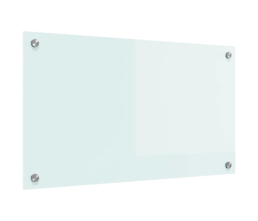 Virtuves Aizsargpanelis Balts 70 X 40 X 0.8 Cm Rūdīts Stikls Vidaxl