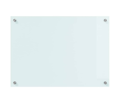 Virtuves Aizsargpanelis Balts 70 X 50 X 0.8 Cm Rūdīts Stikls Vidaxl