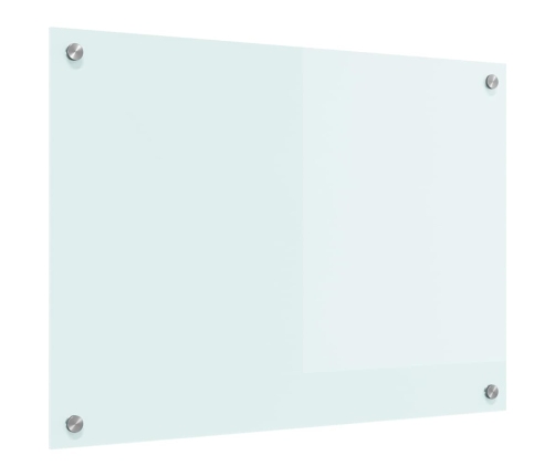 Virtuves Aizsargpanelis Balts 70 X 50 X 0.8 Cm Rūdīts Stikls Vidaxl