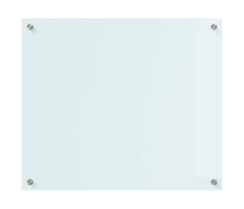 Virtuves Aizsargpanelis Balts 70 X 60 X 0.8 Cm Rūdīts Stikls Vidaxl