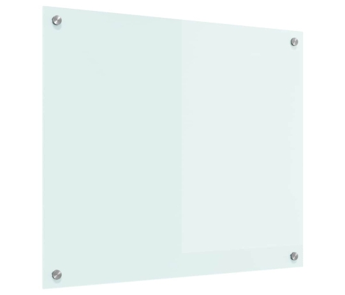 Virtuves Aizsargpanelis Balts 70 X 60 X 0.8 Cm Rūdīts Stikls Vidaxl