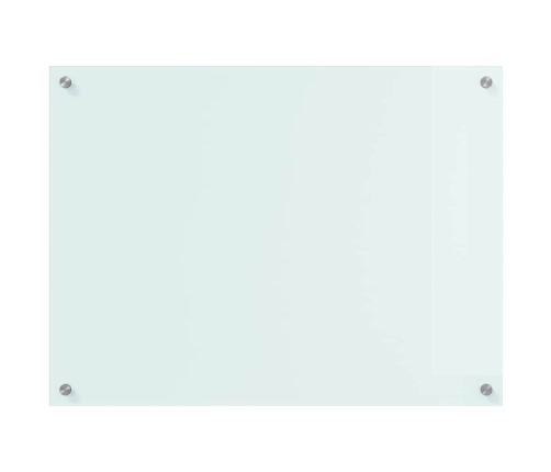 Virtuves Aizsargpanelis Balts 80 X 60 X 0.8 Cm Rūdīts Stikls Vidaxl