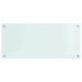 Virtuves Aizsargpanelis Balts 90 X 40 X 0.8 Cm Rūdīts Stikls Vidaxl