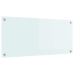 Virtuves Aizsargpanelis Balts 90 X 40 X 0.8 Cm Rūdīts Stikls Vidaxl