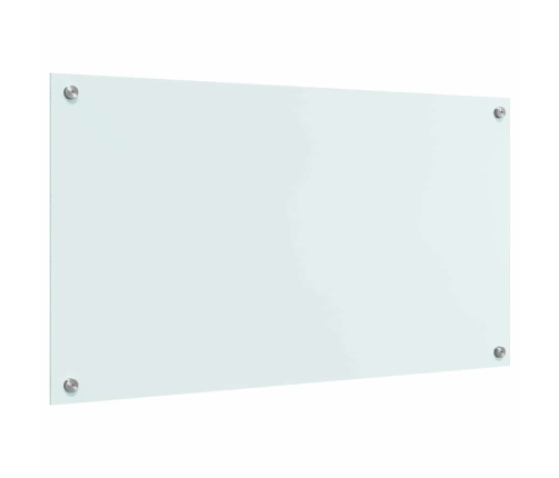 Virtuves Aizsargpanelis Balts 90 X 50 X 0.8 Cm Rūdīts Stikls Vidaxl