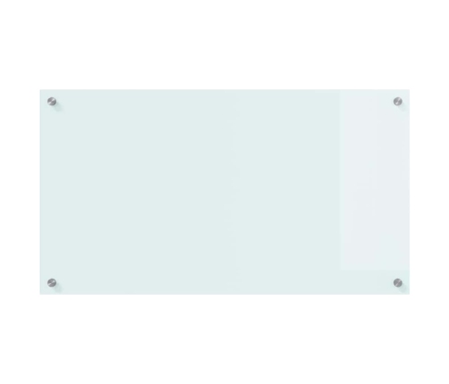 Virtuves Aizsargpanelis Balts 90 X 50 X 0.8 Cm Rūdīts Stikls Vidaxl