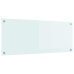 Virtuves Aizsargpanelis Balts 100 X 40 X 0.8 Cm Rūdīts Stikls Vidaxl