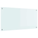 Virtuves Aizsargpanelis Balts 100 X 50 X 0.8 Cm Rūdīts Stikls Vidaxl