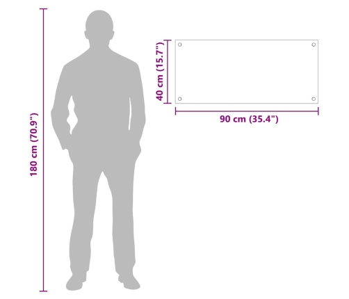 Virtuves Aizsargpanelis Caurspīdīgs 90 X 40 X 0.8 Cm Vidaxl