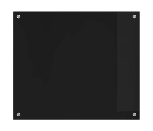 Virtuves Aizsargpanelis Melna 70 X 60 X 0.8 Cm Rūdīts Stikls Vidaxl