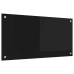Virtuves Aizsargpanelis Melna 80 X 40 X 0.8 Cm Rūdīts Stikls Vidaxl