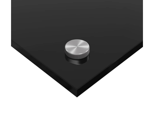 Virtuves Aizsargpanelis Melna 80 X 60 X 0.8 Cm Rūdīts Stikls Vidaxl