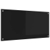 Virtuves Aizsargpanelis Melna 100 X 50 X 0.8 Cm Rūdīts Stikls Vidaxl