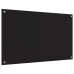 Virtuves Aizsargpanelis Melna 100 X 60 X 0.8 Cm Rūdīts Stikls Vidaxl