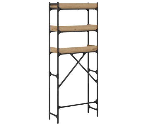 Veļas Mašīnas Plaukts 67 X 25 X 163 Cm Inženierijas Koks Vidaxl