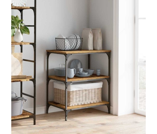 Virtuves Ratiņš Vecs Koks 60 X 41 X 76 Cm Inženierijas Koks Vidaxl