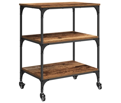 Virtuves Ratiņš Vecs Koks 60 X 41 X 76 Cm Inženierijas Koks Vidaxl