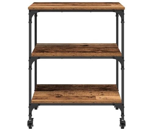 Virtuves Ratiņš Vecs Koks 60 X 41 X 76 Cm Inženierijas Koks Vidaxl