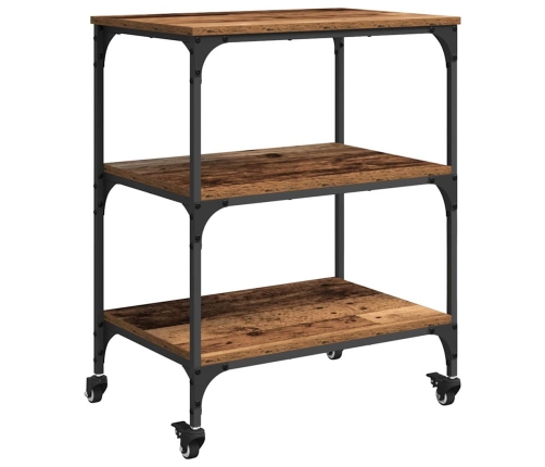 Virtuves Ratiņš Vecs Koks 60 X 41 X 76 Cm Inženierijas Koks Vidaxl