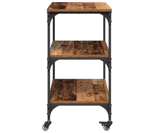 Virtuves Ratiņš Vecs Koks 60 X 41 X 76 Cm Inženierijas Koks Vidaxl