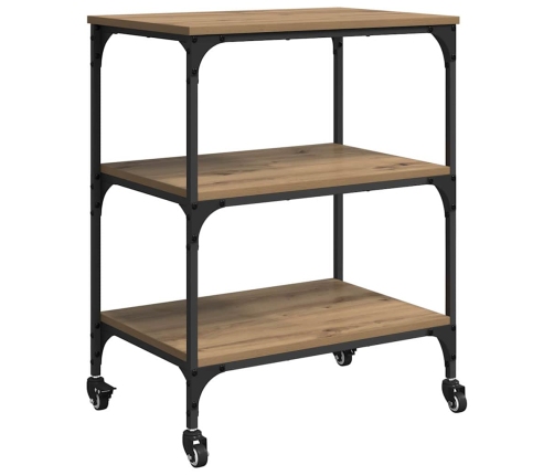 Virtuves Ratiņš Artisānā Ozols 60 X 41 X 76 Cm Vidaxl