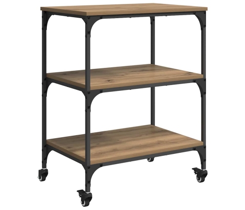 Virtuves Ratiņš Artisānā Ozols 60 X 41 X 76 Cm Vidaxl