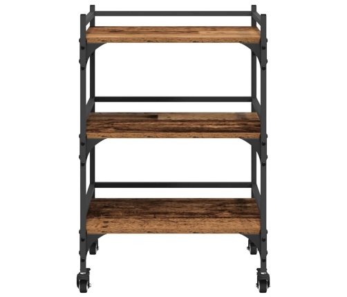 Virtuves Ratiņš Vecs Koks 50 X 35 X 75.5 Cm Inženierijas Koks Vidaxl