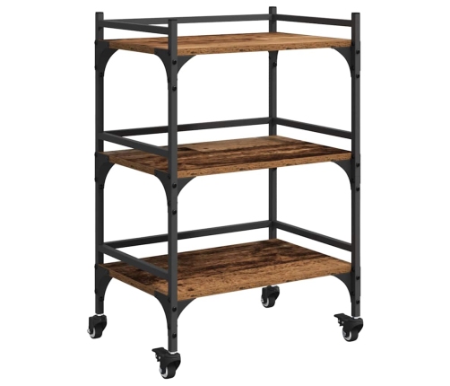 Virtuves Ratiņš Vecs Koks 50 X 35 X 75.5 Cm Inženierijas Koks Vidaxl