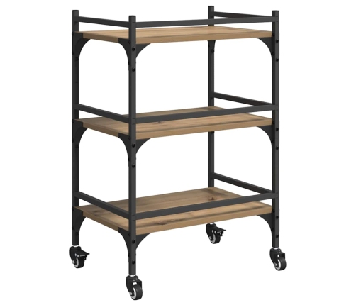 Virtuves Ratiņš Artisānā Ozols 50 X 35 X 75.5 Cm Vidaxl