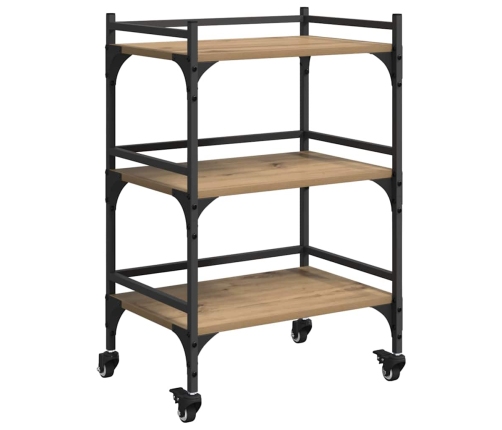 Virtuves Ratiņš Artisānā Ozols 50 X 35 X 75.5 Cm Vidaxl