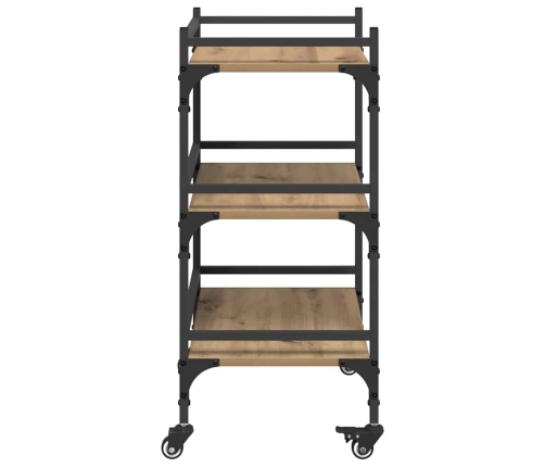 Virtuves Ratiņš Artisānā Ozols 50 X 35 X 75.5 Cm Vidaxl