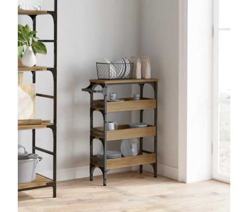 Virtuves Ratiņš Artisānā Ozols 53 X 20 X 76 Cm Vidaxl