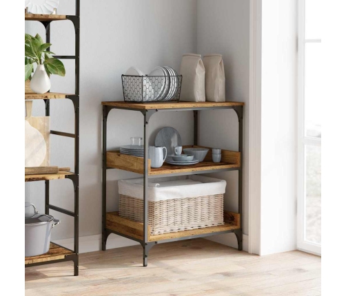 Virtuves Ratiņš Vecs Koks 60 X 41 X 80.5 Cm Inženierijas Koks Vidaxl